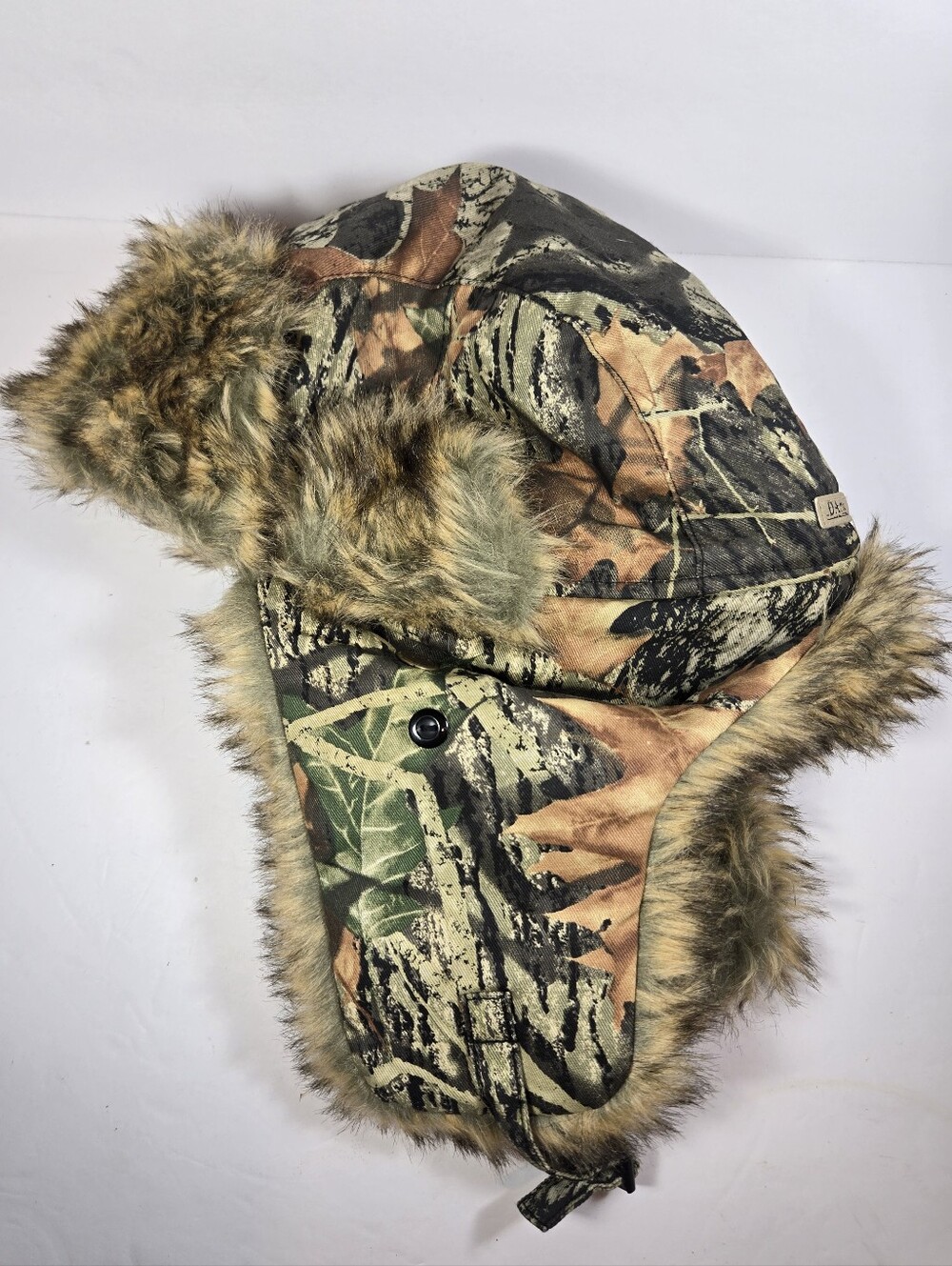 Dakota Dan Trapper Hat Camoflage Faux Fur Bomber Style Lined Adult OSFM